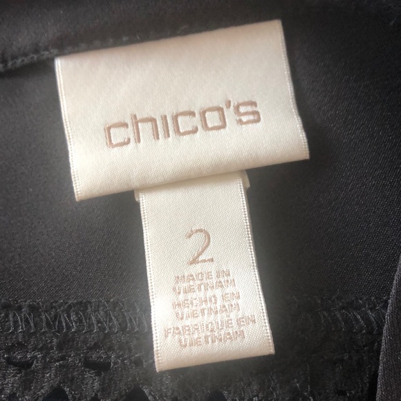 Chico’s Diamond Mesh Moto Jacket sz2 NWOT - Picture 4 of 4